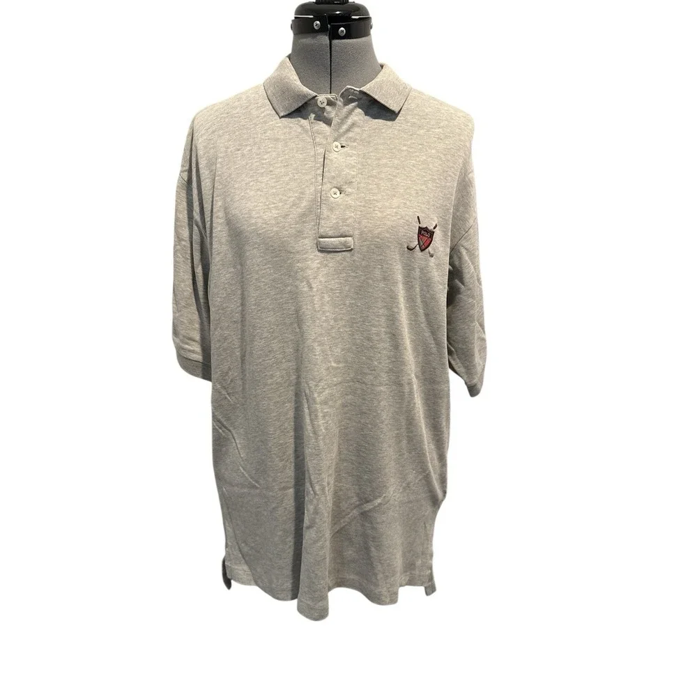 Polo Ralph Lauren‎ Polo Shirt Men's Medium M Gray (Dearborn Country Club)